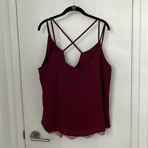 Sleeveless Crepe Chiffon Tank